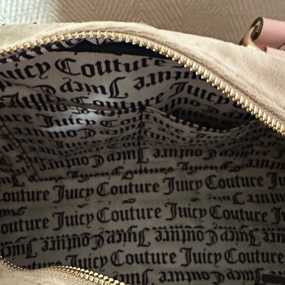 Juicy Couture Pink and Tan Satchel with Embroidery - Picture 12 of 12